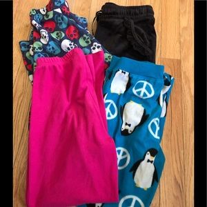 4 Pairs of Junior’s Pajama Pants